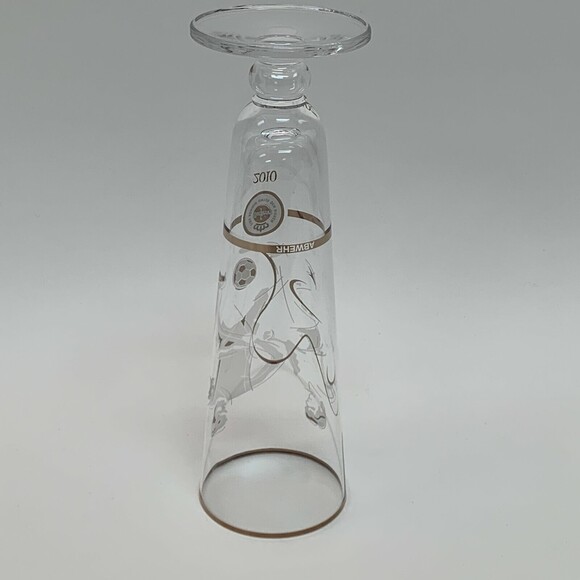 Warfteiner Abwehr Pilsner Clear Glass Gold Trim Eine Konigin Unter Den Bi 7 5/8" - Picture 8 of 11